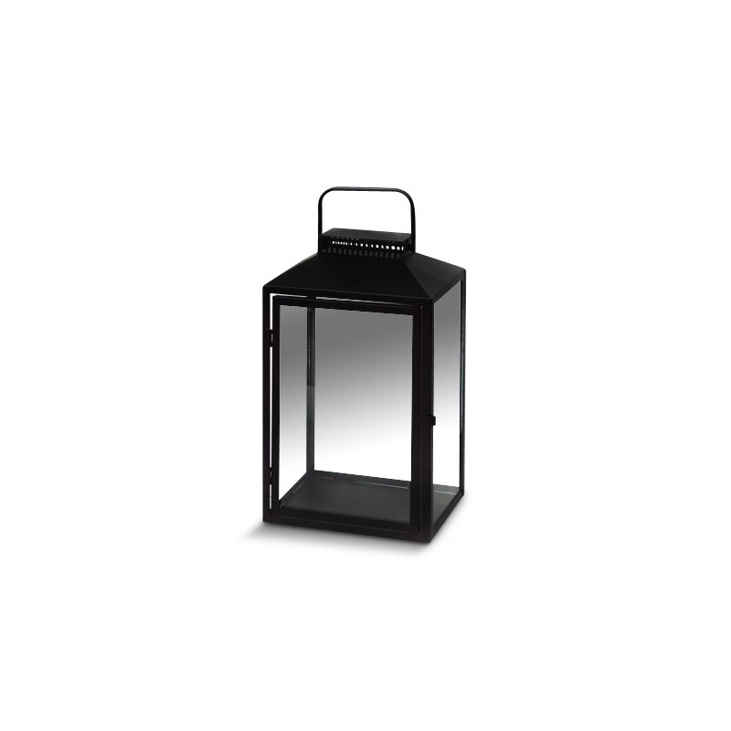 \"Royal\" lantern in black metal, glass panels. - Moinat - Bookshelves, Bookcases, Curio cabinets, Vitrines